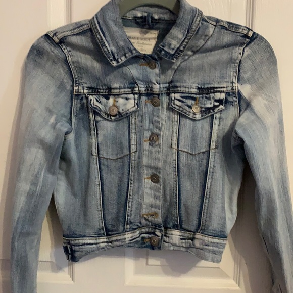 Cropped denium jacket - Picture 1 of 3